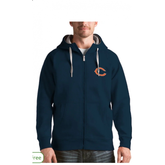 Chicago Bears Performance Player Pullover Navy Hoodie