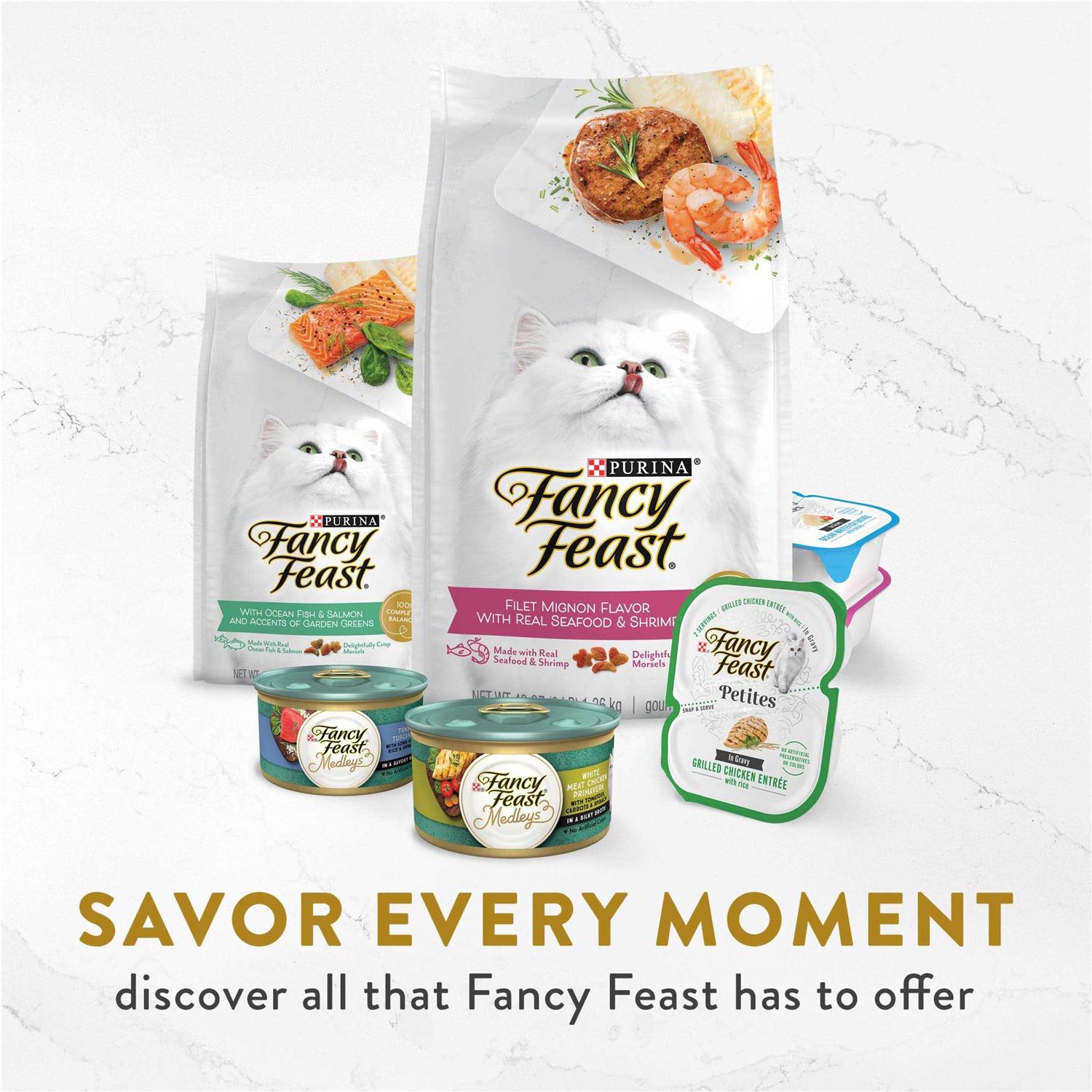 Fancy Feast Appetizers Grain-Free White Meat Chicken & Flaked Tuna Appetizer in Savory Broth Wet Cat Food