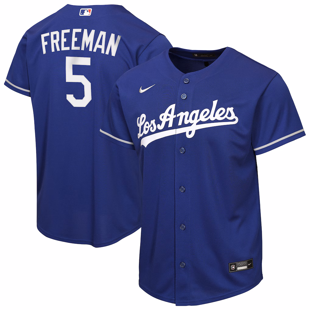 Youth Los Angeles Dodgers Freddie Freeman Nike Royal Alternate Replica Jersey