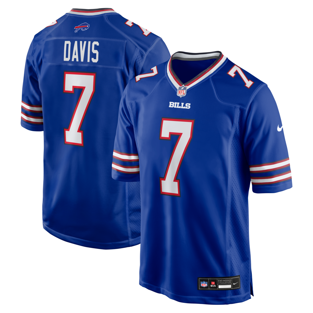 Men's Buffalo Bills Ray Davis Nike Royal Team Game Jersey
