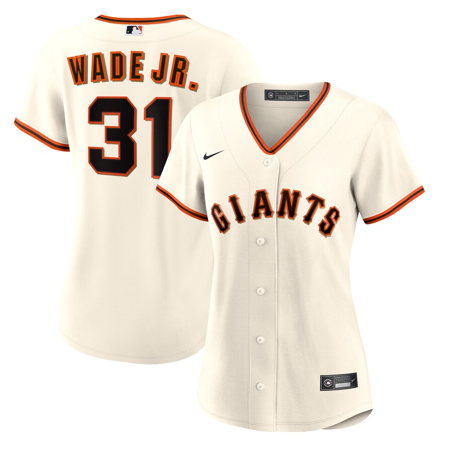 Women's San Francisco Giants LaMonte Wade Jr. Nike Cream Home Replica Jersey