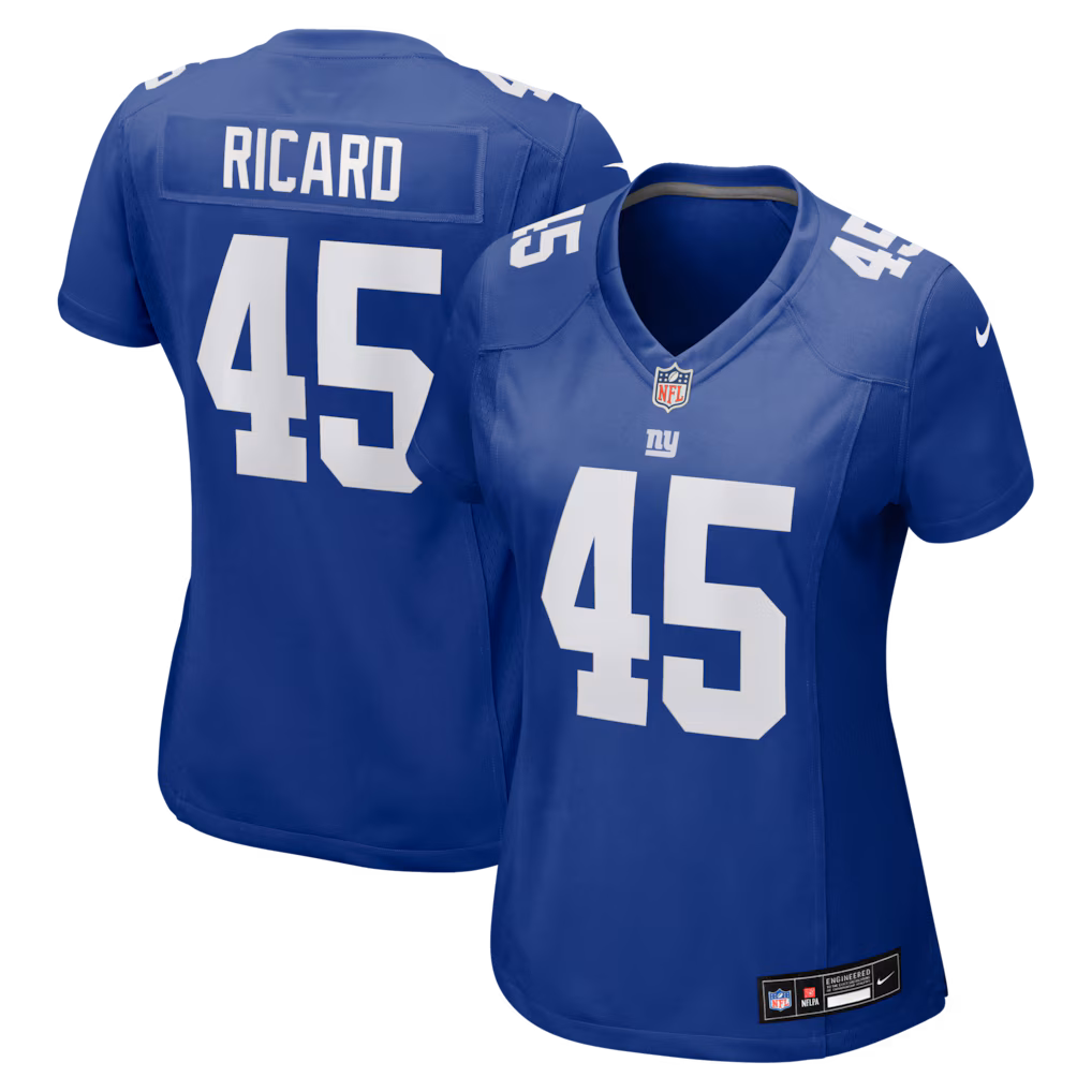 Women's New York Giants Patrick Ricard Nike Royal Team Game Jersey