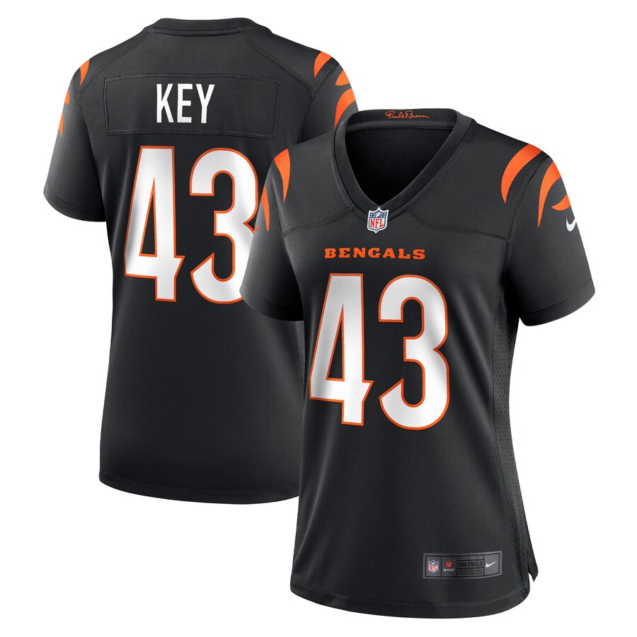 Women's Cincinnati Bengals Jaylen Key Nike Black Team Game Jersey
