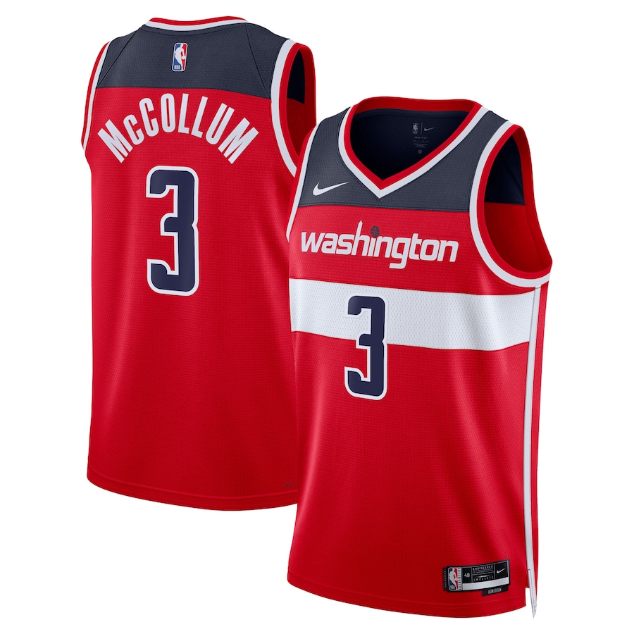Unisex Washington Wizards CJ McCollum Nike Red Swingman Player Jersey - Icon Edition