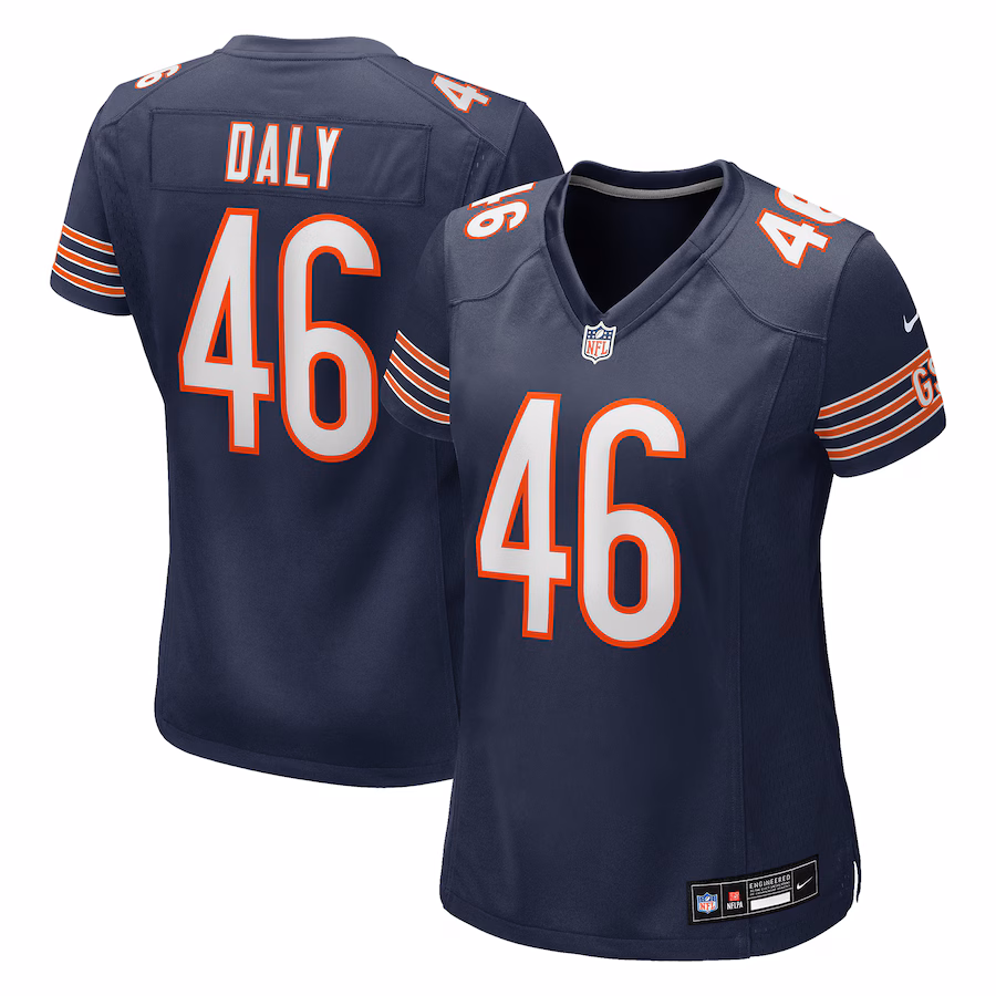 Women's Chicago Bears Scott Daly Nike Navy Team Game Jersey