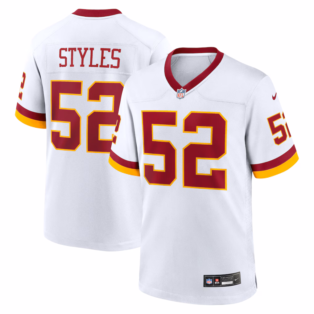 Men's Washington Commanders Sonny Styles Nike White  Super Bowl Era Jersey