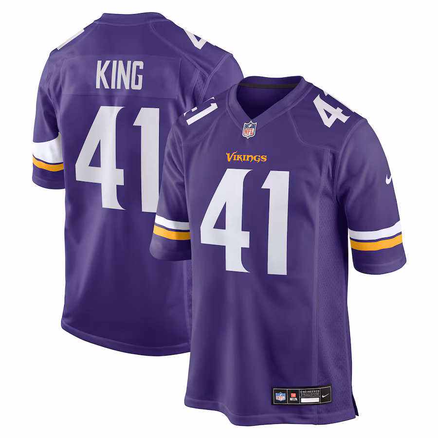 Men's Minnesota Vikings Kobe King Nike Purple Team Game Jersey