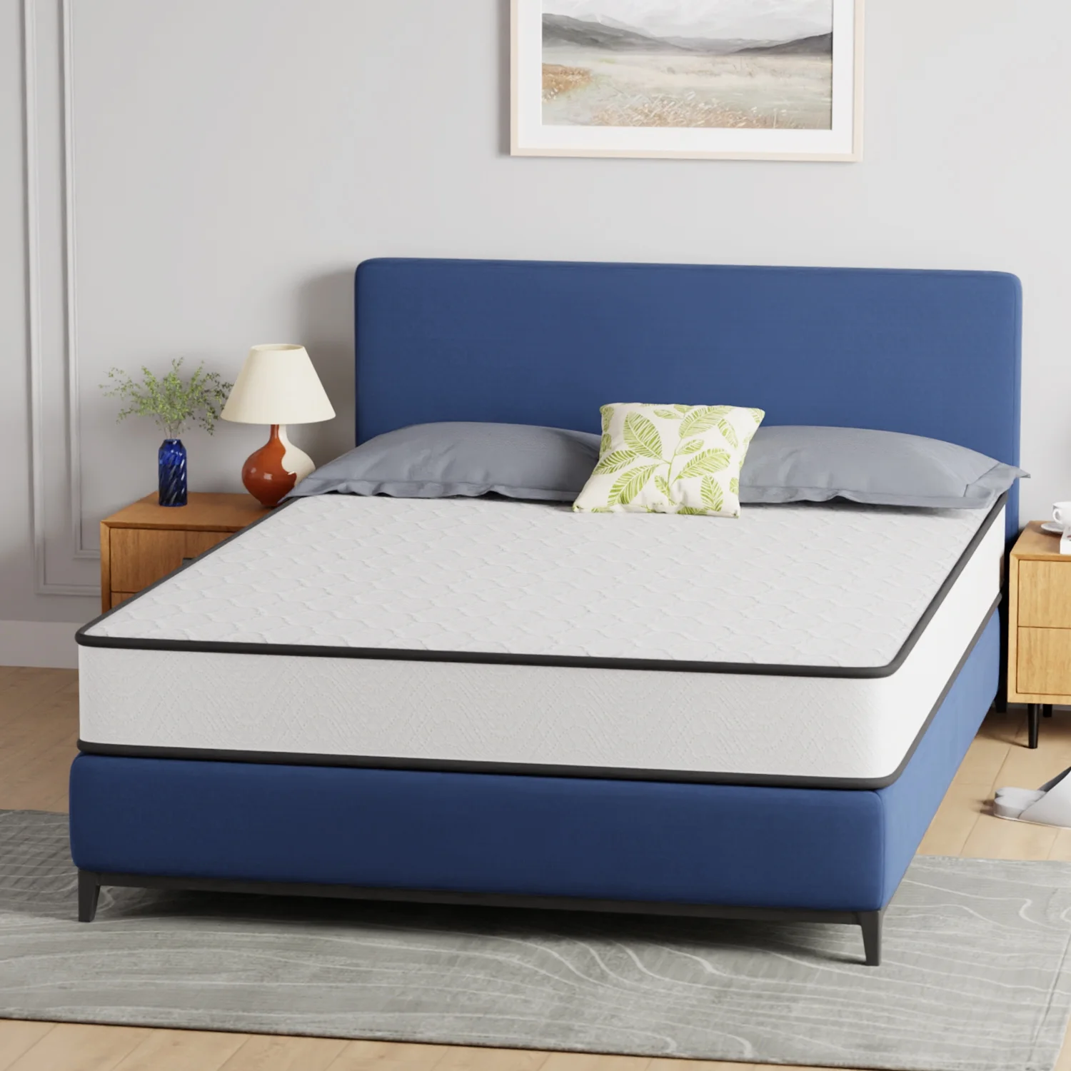 PayLessHere 8 Inch Mattress Medium Firm Spring Mattress Cool Sleep Pressure Relief Full Size Mattress in a Box Fiberglass Free CertiPUR-US Certified Breathable Foams Mattress ��