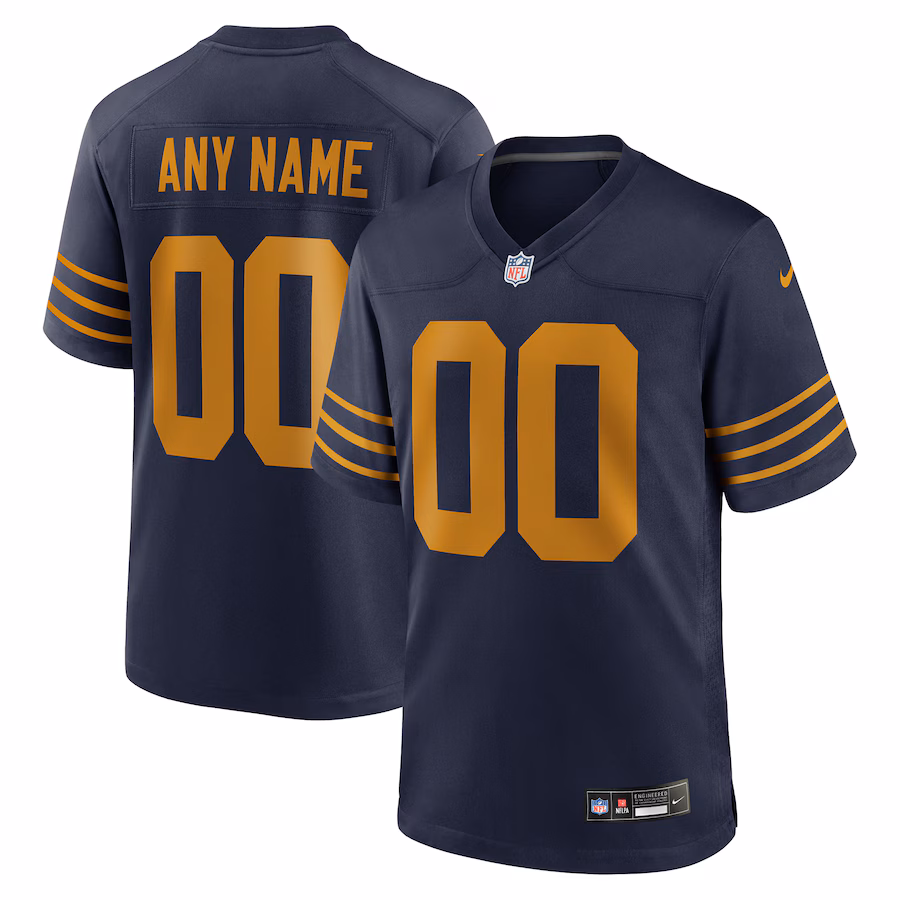 Men's Green Bay Packers Nike Navy The 1923 Classic Game Custom Jersey