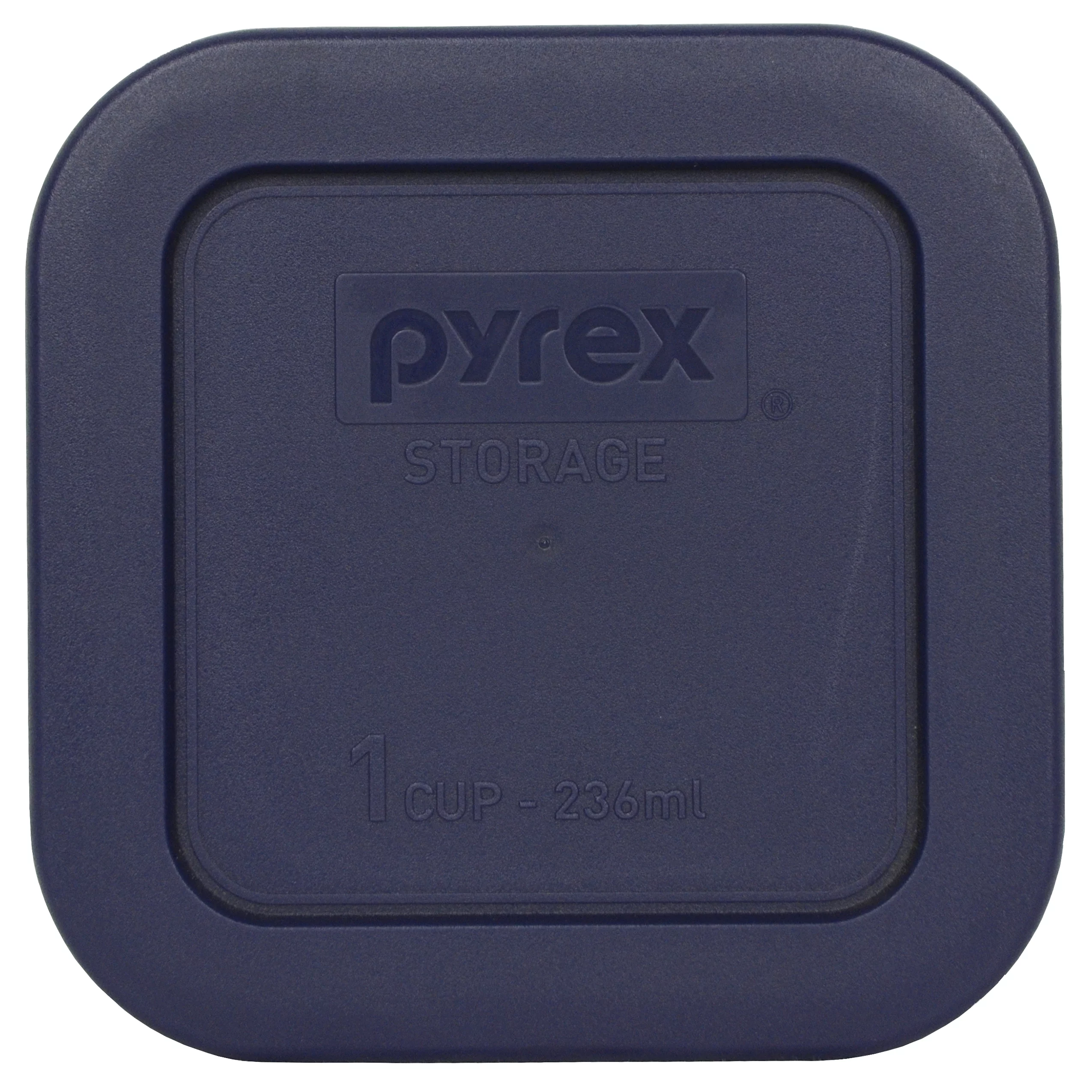 Pyrex 8701-PC Square Plastic Blue Storage Replacement Lid (4-Pack) - Curated Treasures Market