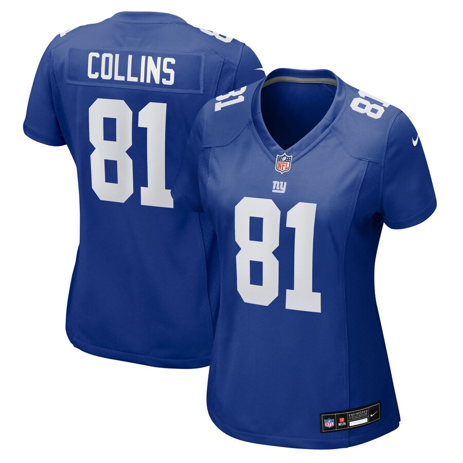 Women's New York Giants Beaux Collins Nike Royal Team Game Jersey