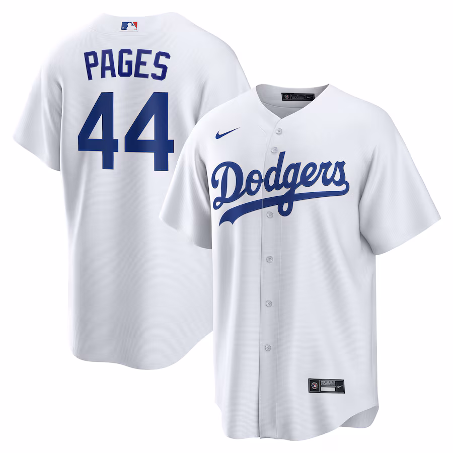 Men's Los Angeles Dodgers Andy Pages Nike White Home Replica Jersey