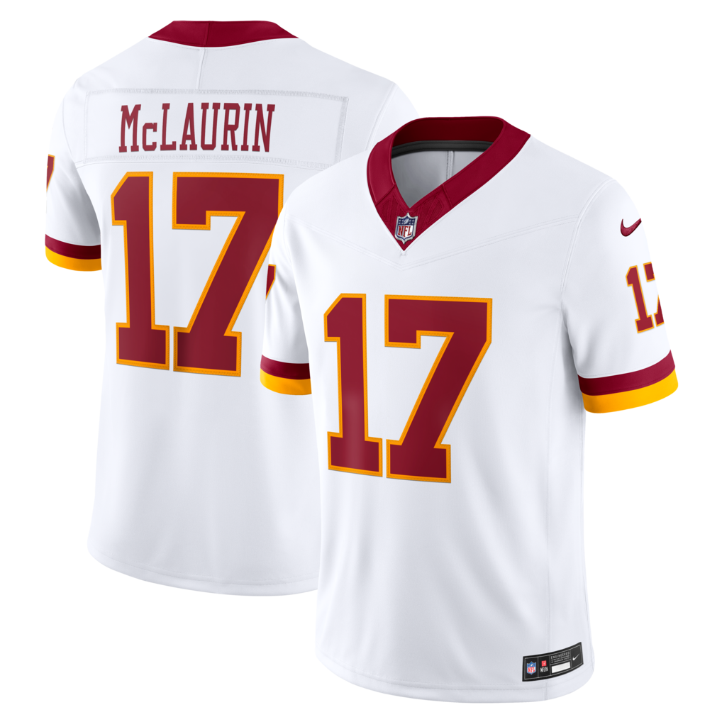 Men's Washington Commanders Terry McLaurin Nike White Super Bowl Era Vapor F.U.S.E. Sewn Down Limited Jersey