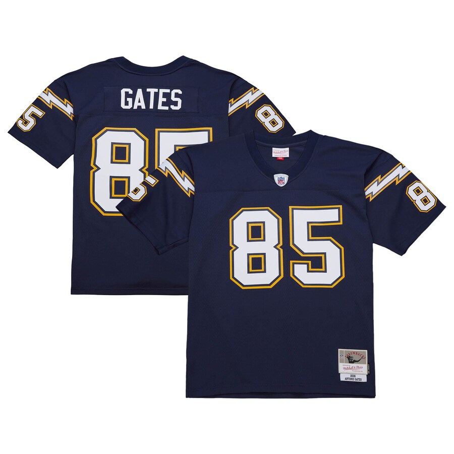 Men's Los Angeles Chargers Antonio Gates Mitchell & Ness Navy 2006 Legacy Replica Jersey