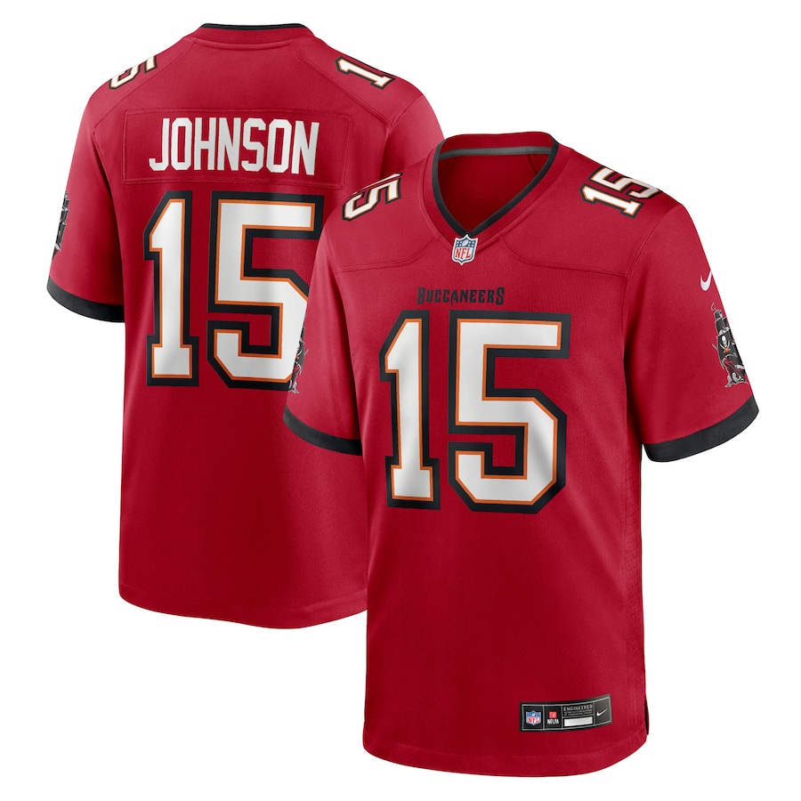 Men's Tampa Bay Buccaneers Tez Johnson Nike Red Team Game Jersey
