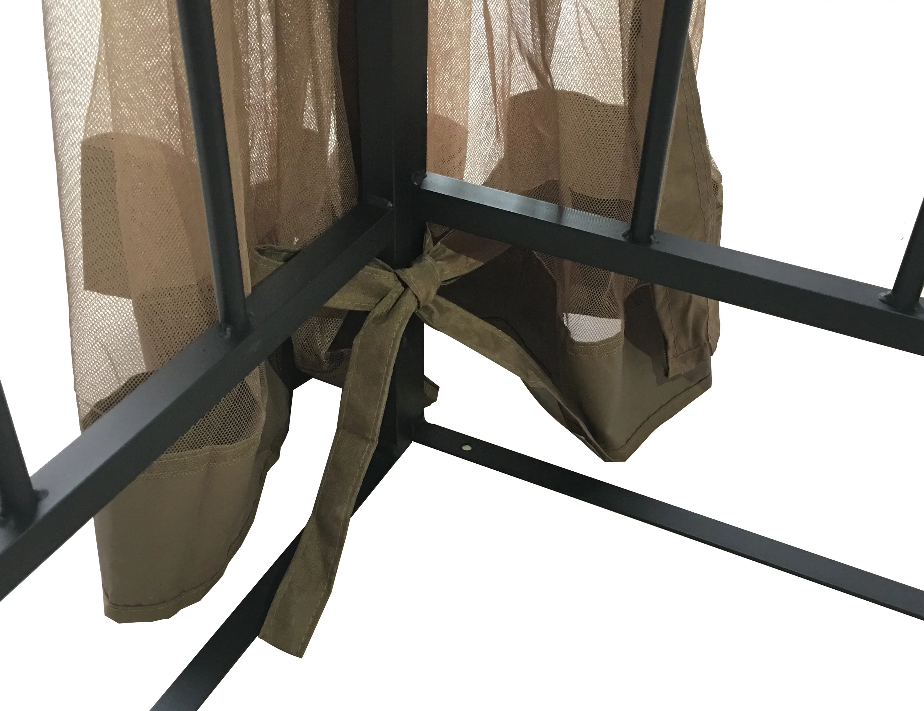 APEX GARDEN ​Harmony II 10' x 10' Gazebo with Mosquito Net and Corner Shelves