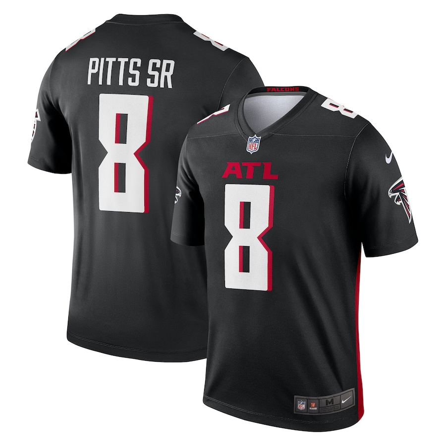 Men's Atlanta Falcons Kyle Pitts Sr. Nike Black Legend Player Performance Top