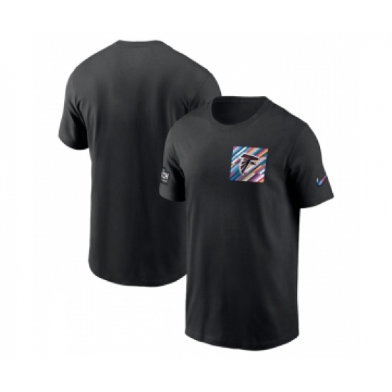 Men's Atlanta Falcons Black 2023 Crucial Catch Sideline Tri-Blend T-Shirt