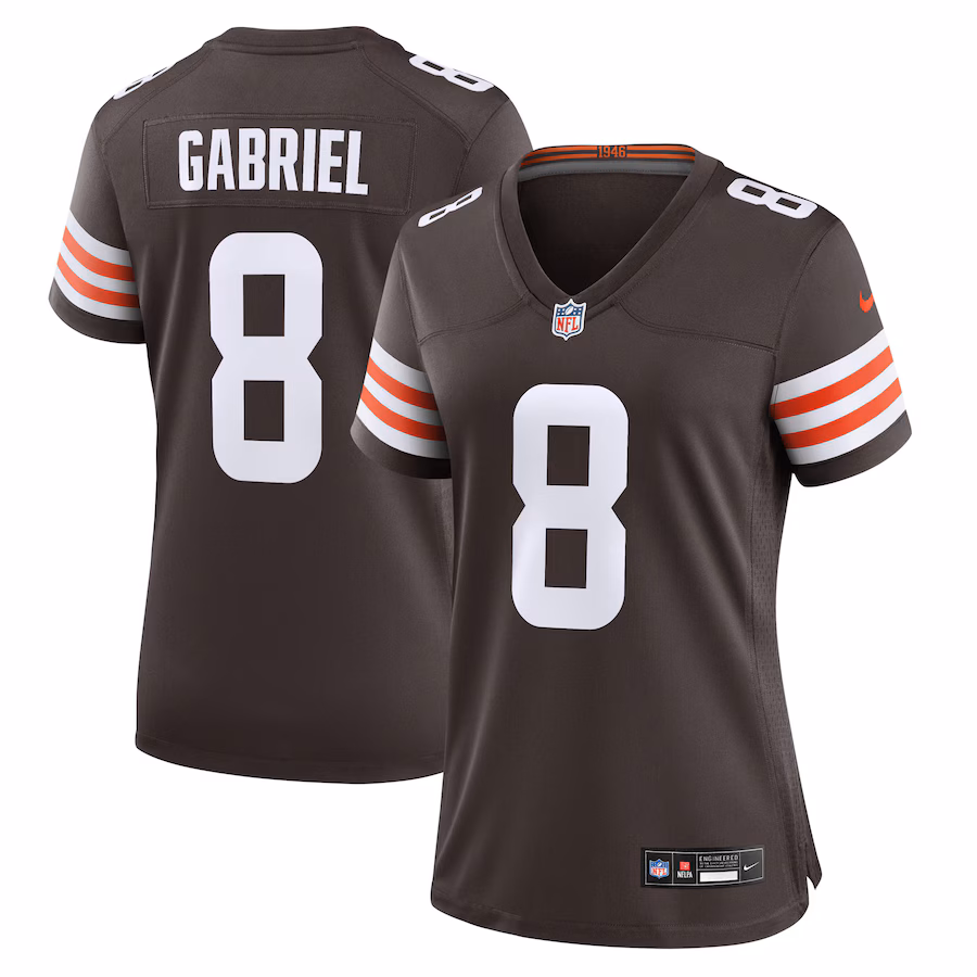 Women's Cleveland Browns Dillon Gabriel Nike Brown Team Game Jersey