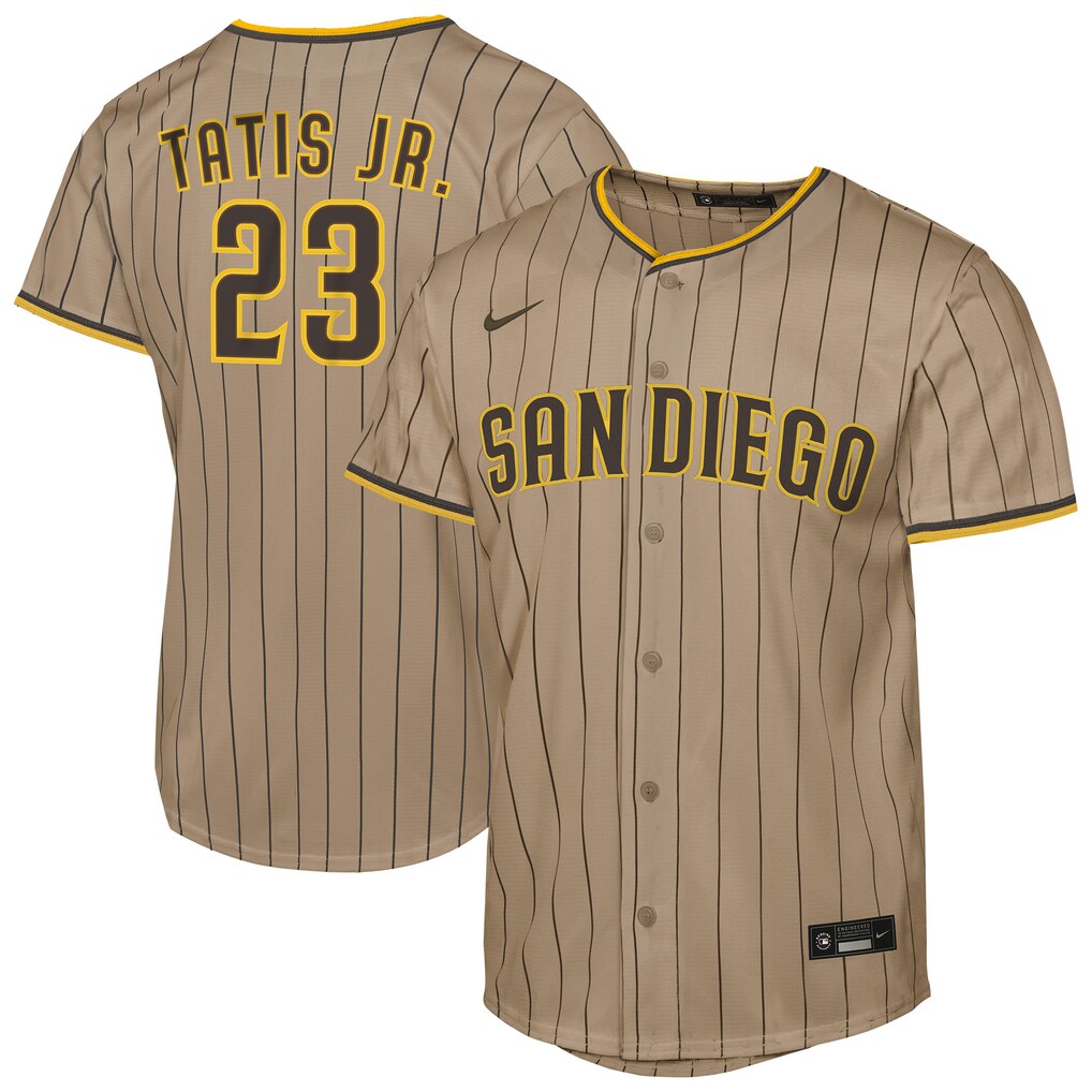 Youth San Diego Padres Fernando Tatis Jr. Nike Khaki Alternate Replica Jersey