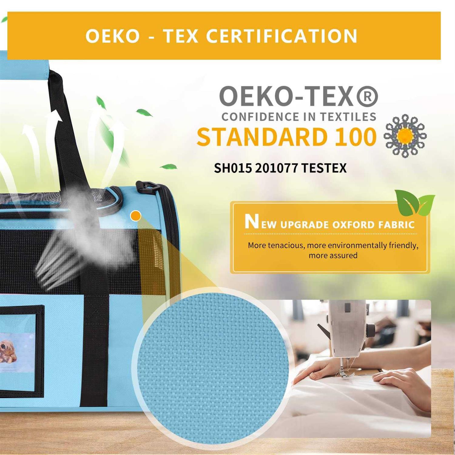 Seclato Cat Carrier Dog Pet Carrier Airline Approved for Cat