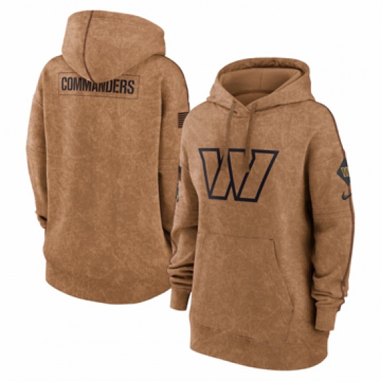 Women's Washington Commanders Nike Brown 2023 Salute to Service Pullover Hoodie