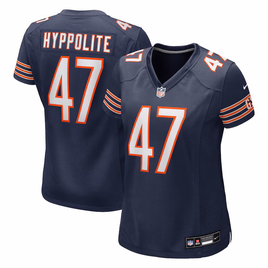 Women's Chicago Bears Ruben Hyppolite II Nike Navy Team Game Jersey