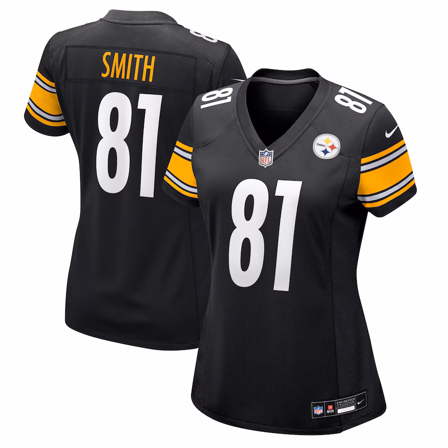 Women's Pittsburgh Steelers Jonnu Smith Nike Black Team Game Jersey
