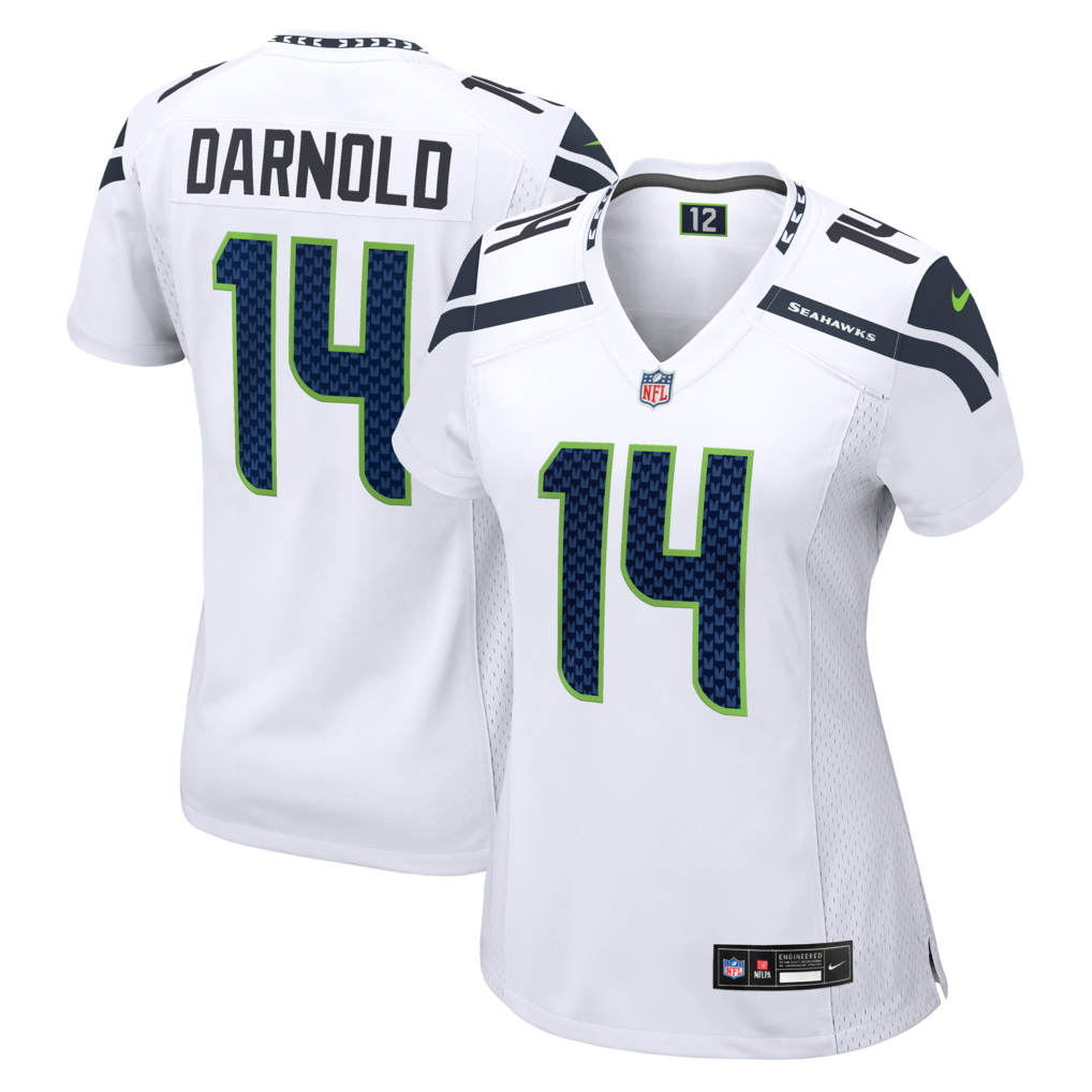 Women's Seattle Seahawks Sam Darnold Nike White Game Jersey