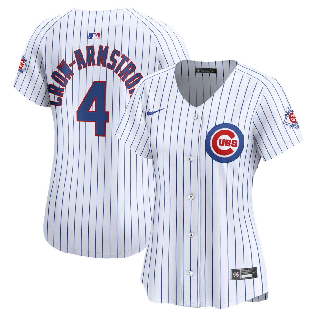 Women's Chicago Cubs Pete Crow-Armstrong Nike White 150th Anniversary Limited Jersey