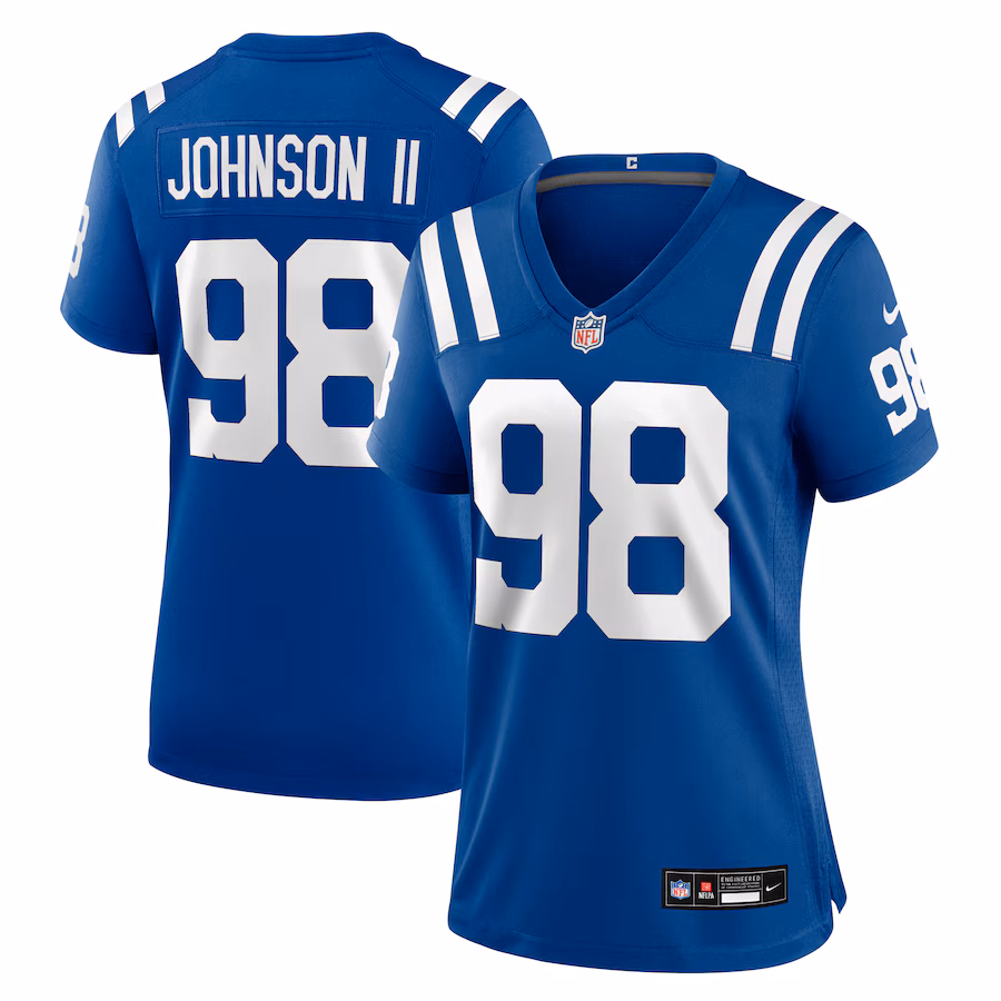 Women's Indianapolis Colts Eric Johnson II Nike Royal Team Game Jersey