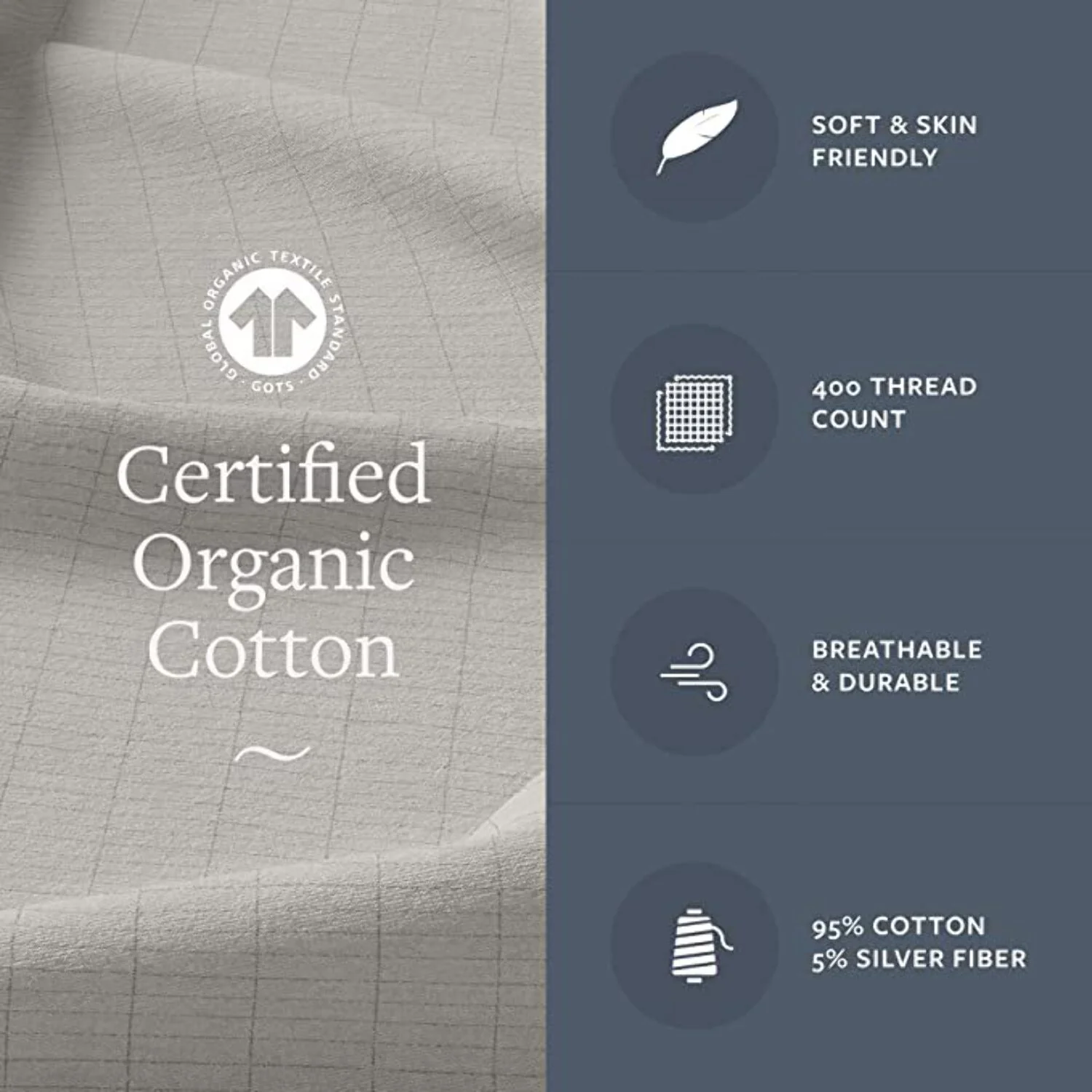 Organic Fitted Grounding Sheet - Curated Treasures Market