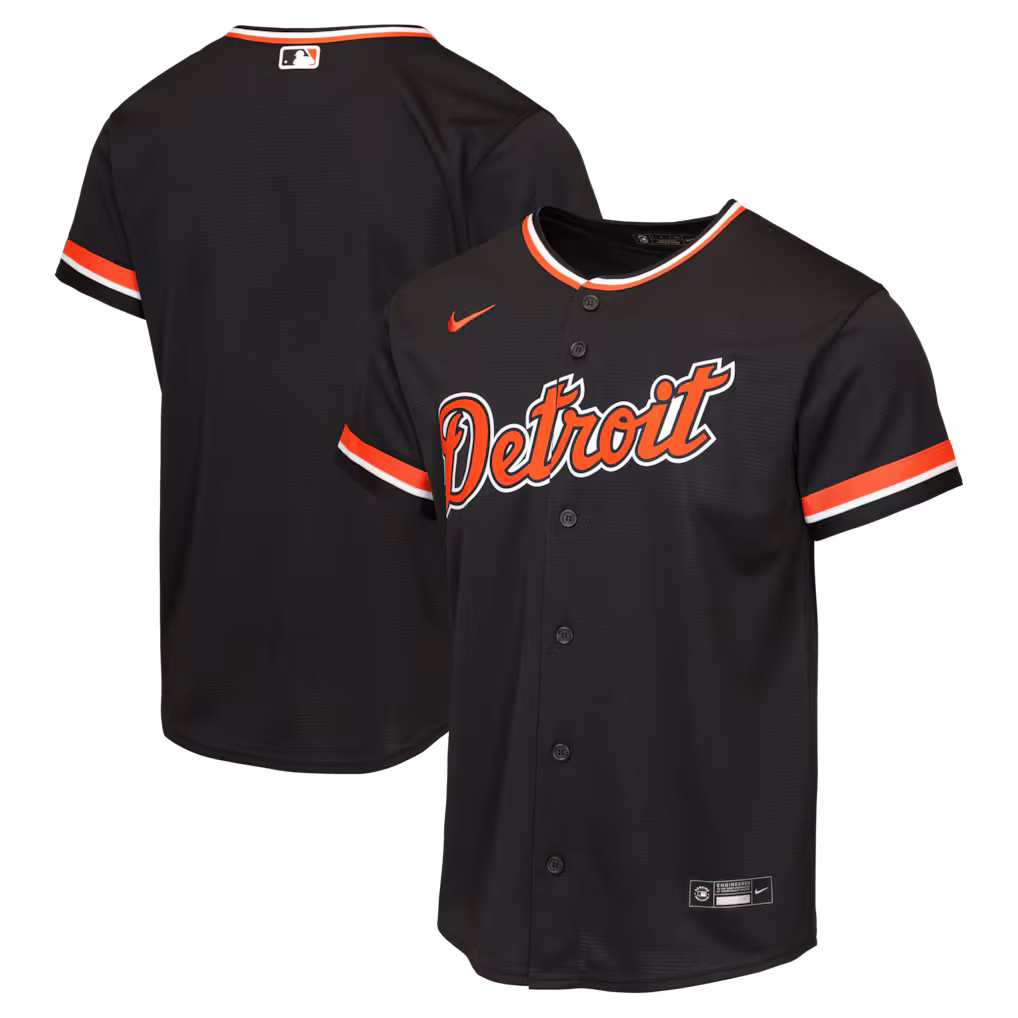 Youth Detroit Tigers Nike Navy Alternate Replica Jersey