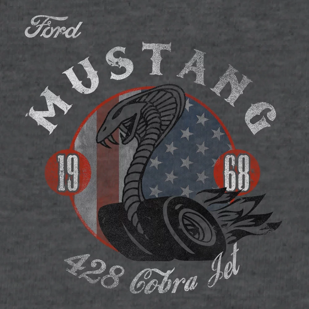 Tee Luv Men's Retro 1968 Ford Mustang Cobra Shirt (3XL) - Curated Treasures Market