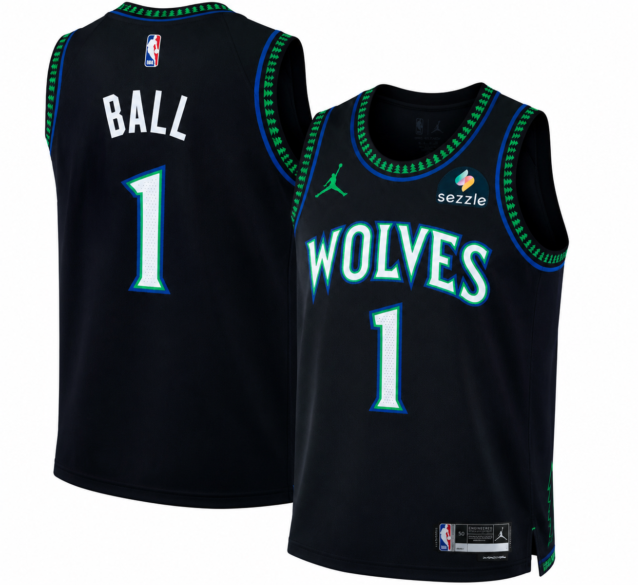 Men's Minnesota Timberwolves LaMelo Ball Nike Black Swingman Jersey - Classic Edition