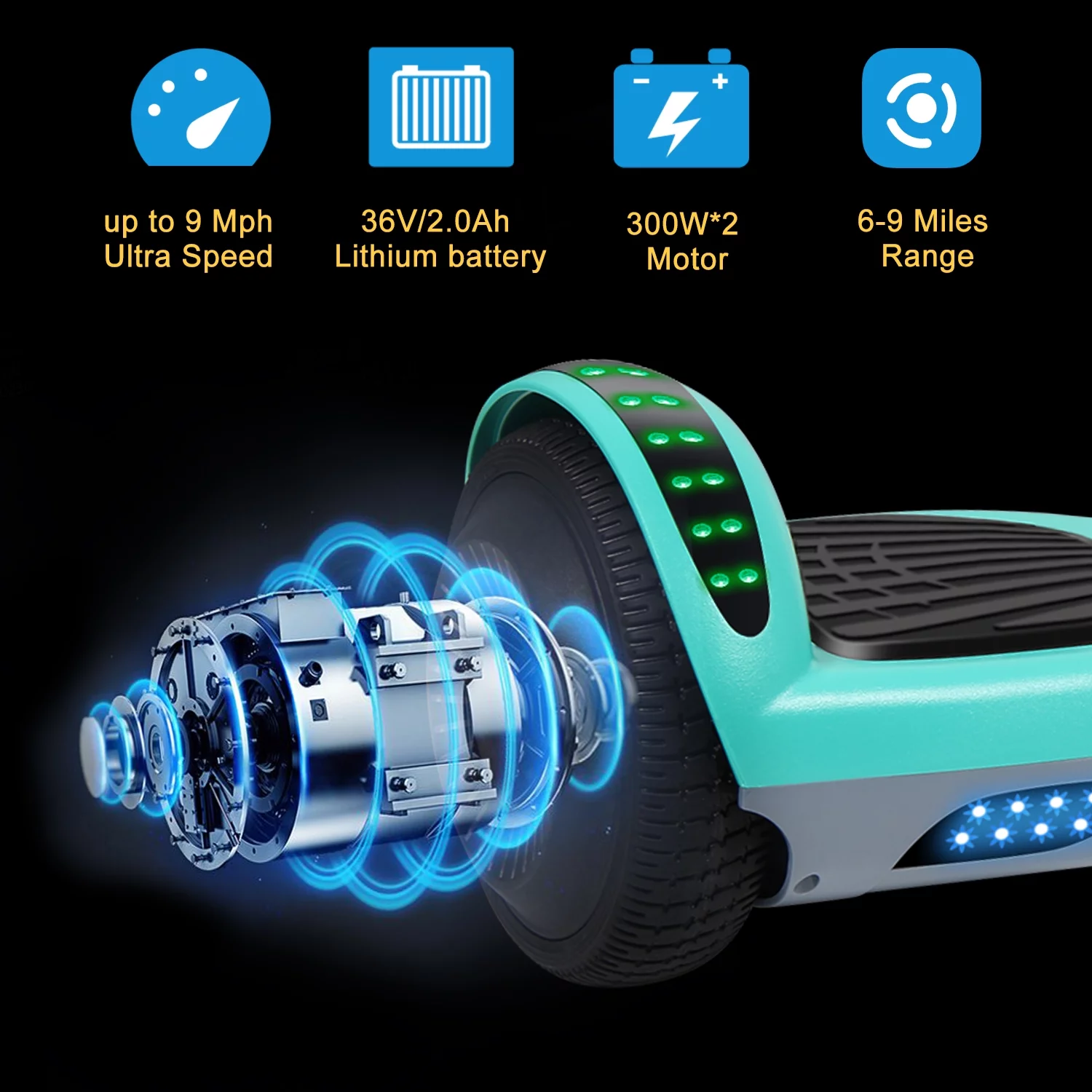 CBD Hoverboard Two-Wheel Self Balancing Scooter 6.5