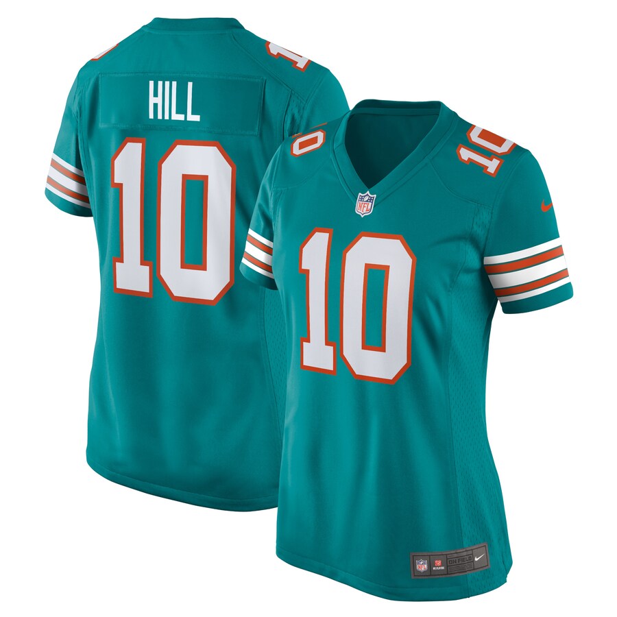 Women's Miami Dolphins Tyreek Hill Nike Aqua Game Jersey