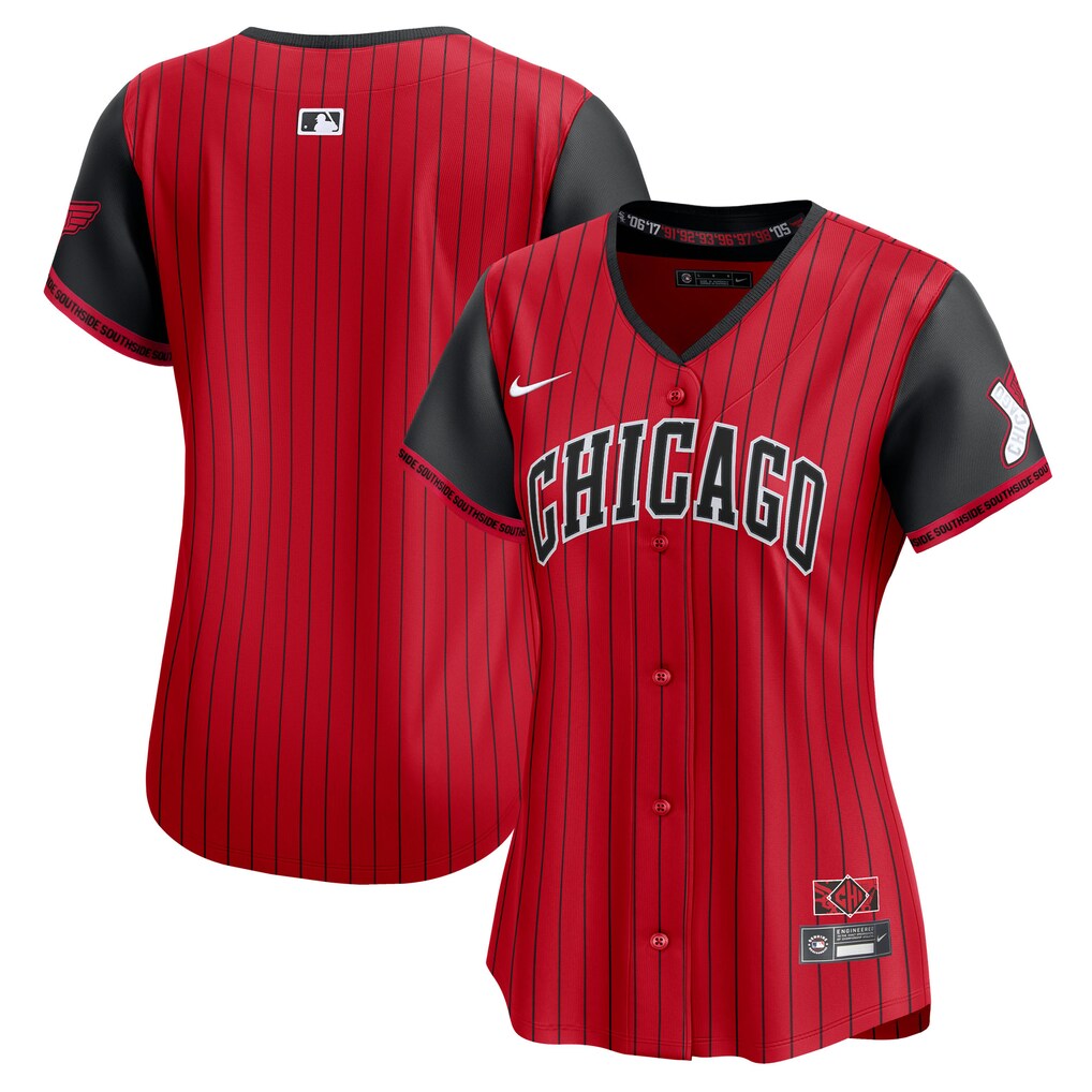Women's Chicago White Sox  Nike Red/Black 2025 City Connect Limited Jersey
