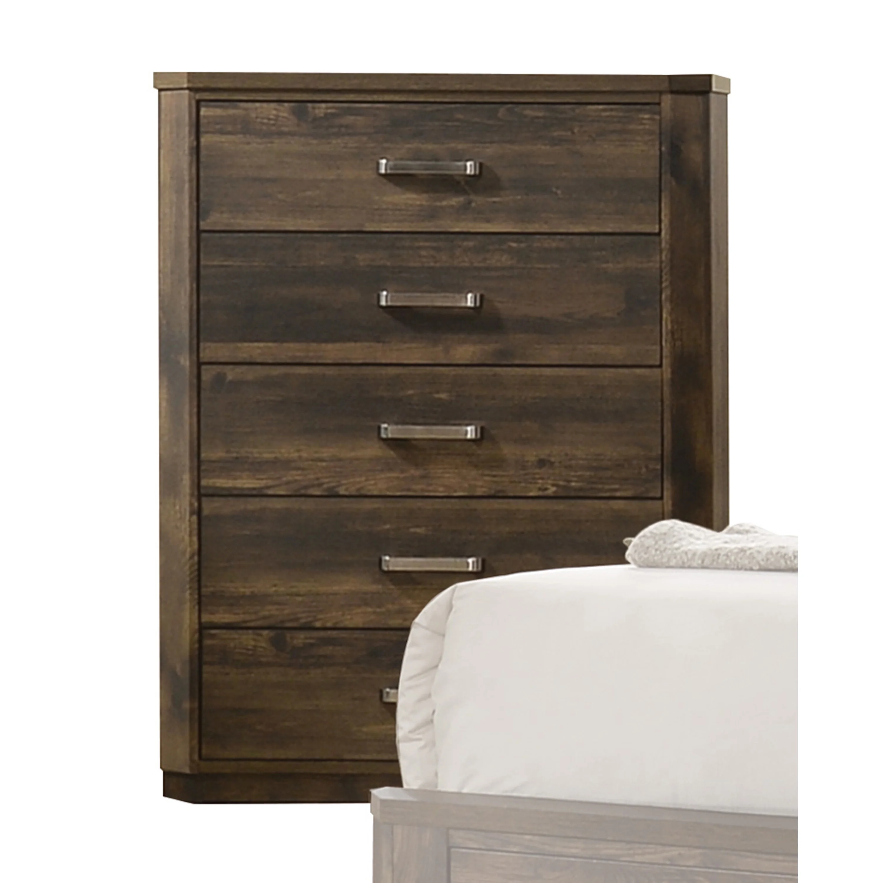 ACME Elettra Chest. Rustic Walnut 24856