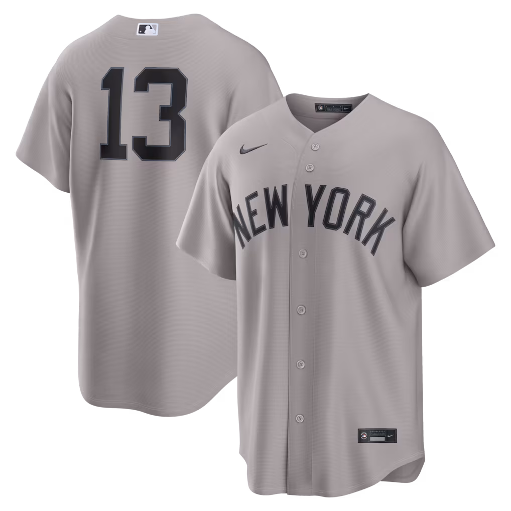 Men's New York Yankees Jazz Chisholm Jr. Nike Gray Road Replica Jersey
