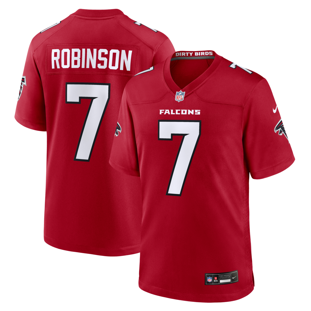 Men's Atlanta Falcons Bijan Robinson Nike Red Game Jersey