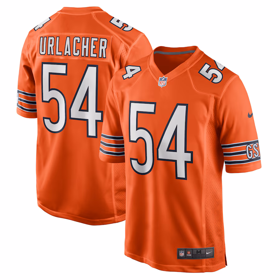 Men's Chicago Bears Brian Urlacher Nike Orange Retired Player Alternate Game Jersey