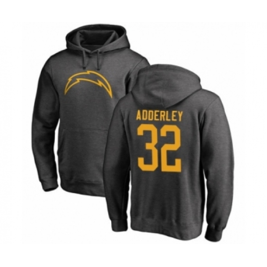 Football Los Angeles Chargers #32 Nasir Adderley Ash One Color Pullover Hoodie