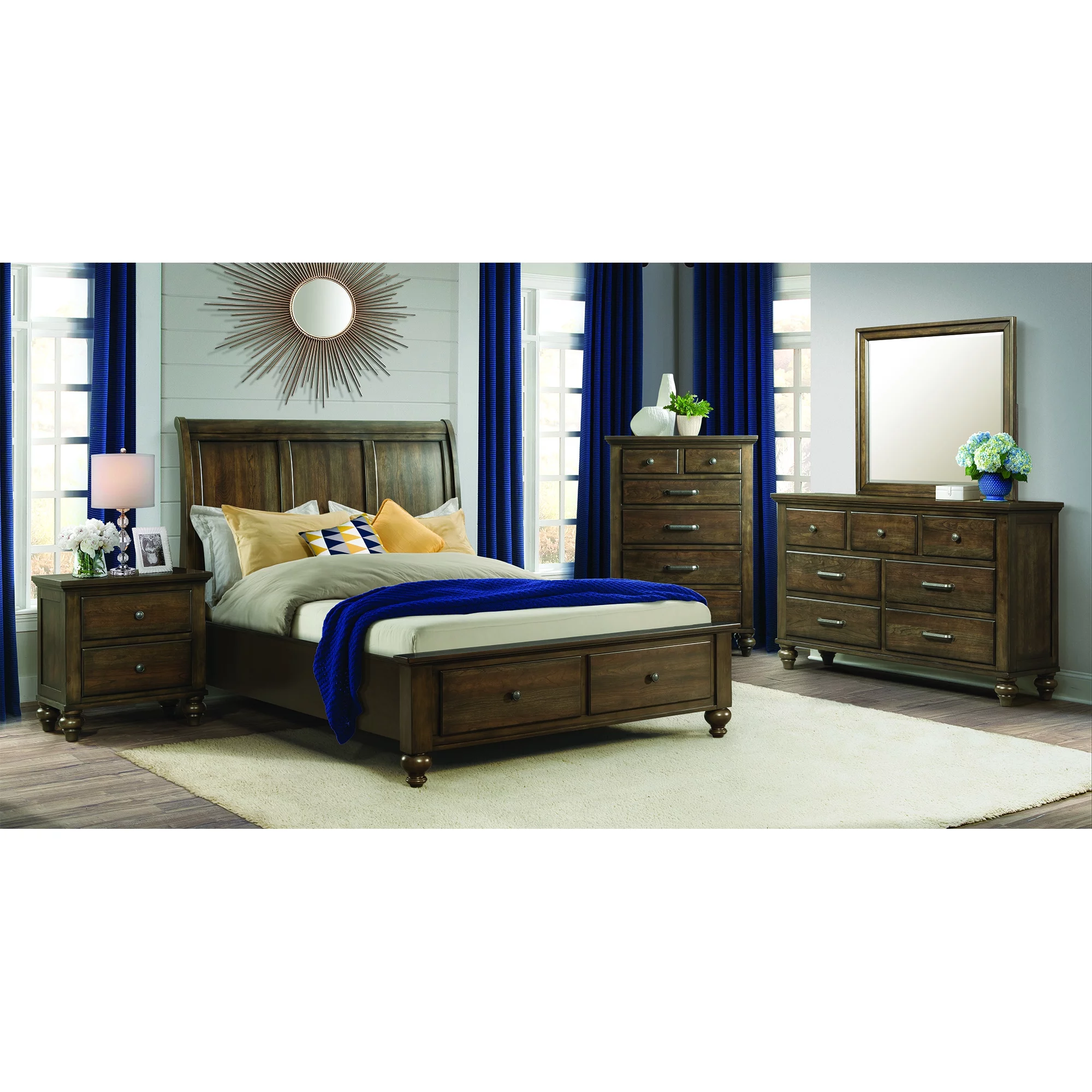 Picket House Furnishings Channing King 2-Drawer Platform Storage 3PC Bedroom Set