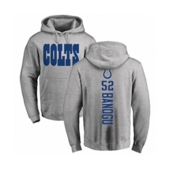 Football Indianapolis Colts #52 Ben Banogu Ash Backer Pullover Hoodie