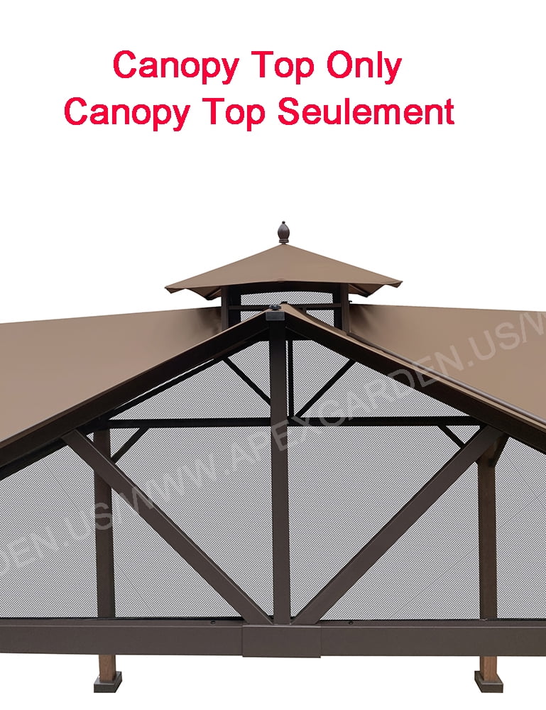 APEX GARDEN Replacement Canopy Top for The Lowe's Style Selections Gazebo Model #TPGAZ2307 - Curated Treasures Market