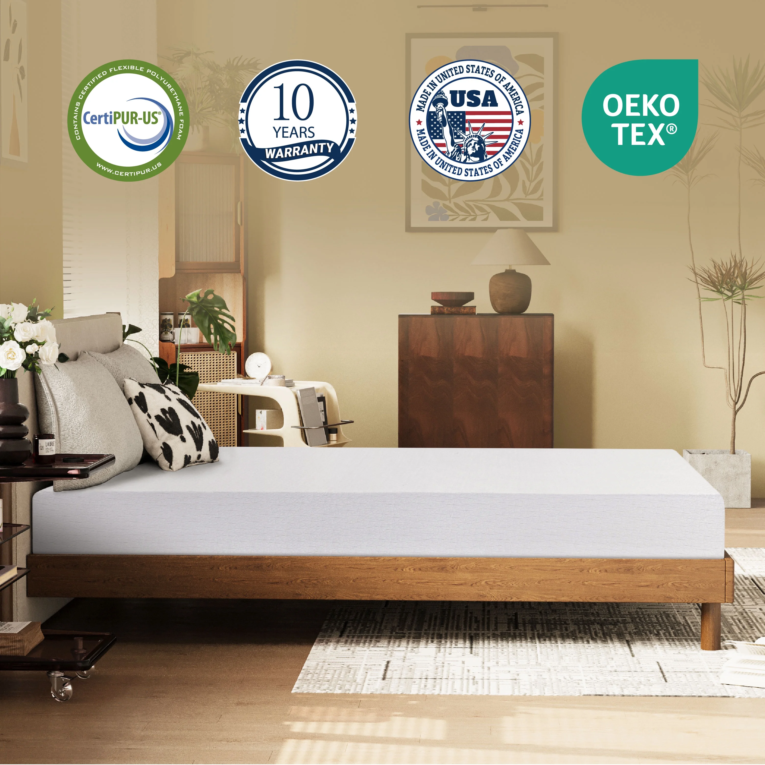 MLILY 8 Tight Top Gel Memory Foam Twin Mattress, Medium