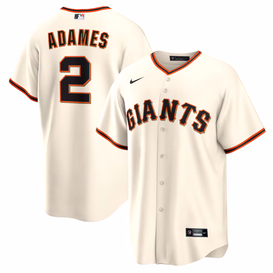 Men's San Francisco Giants Willy Adames Nike Cream Home Replica Jersey