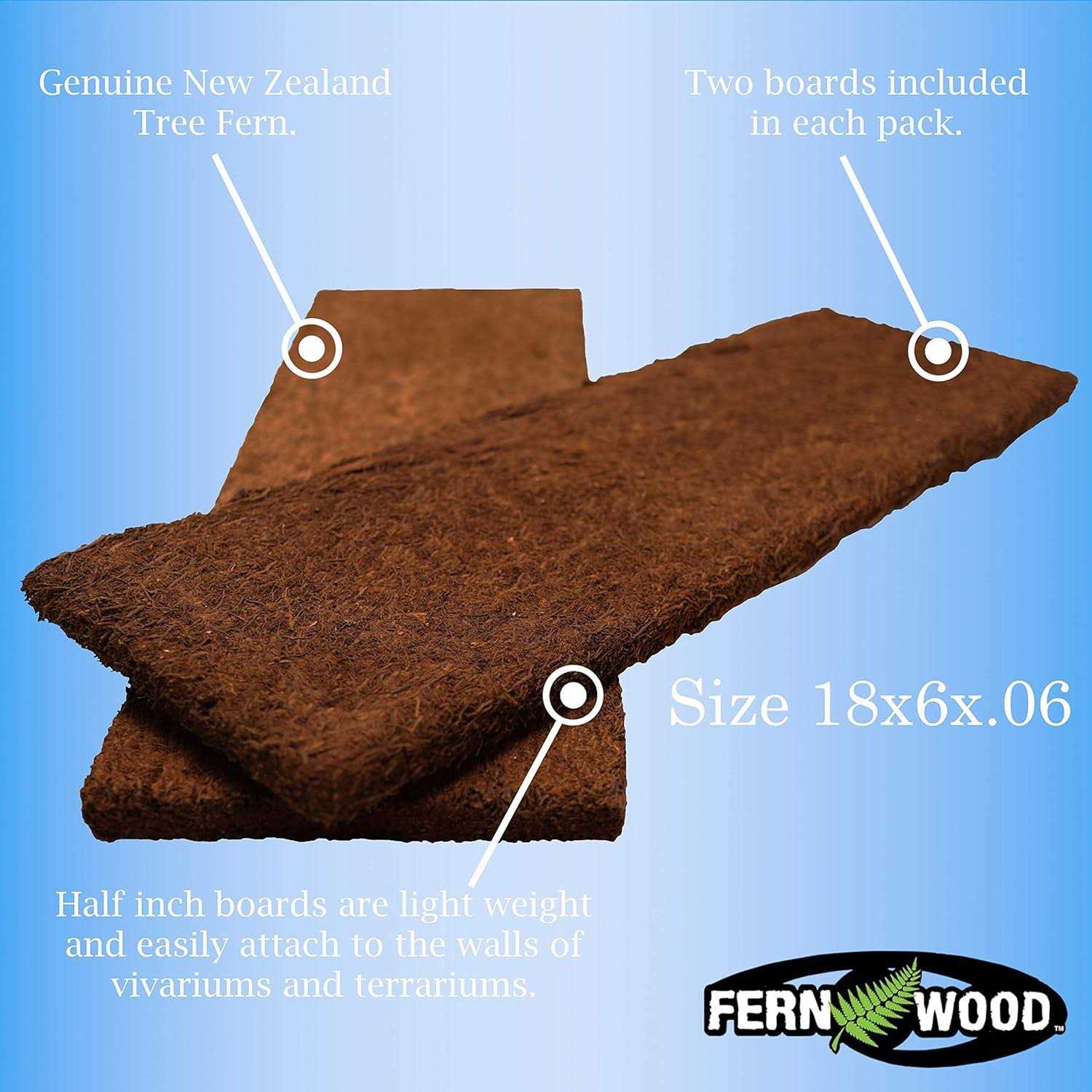 Fern Wood New Zealand Tree Fern Tropical Background Panel Twin Pack