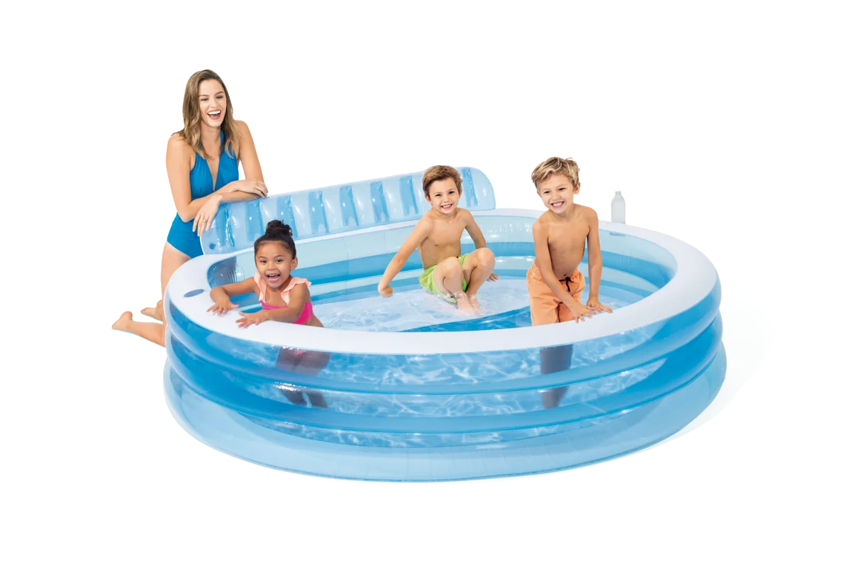 Intex Inflatable Swim Center Family Lounge Pool, 90 x 86 x 31